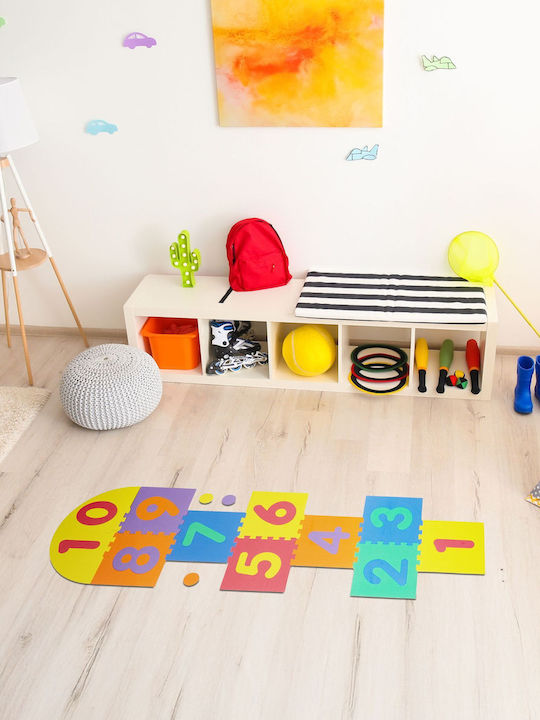 Relaxdays Puzzle De Podea Educațional Pentru Copii Design 11 Piese