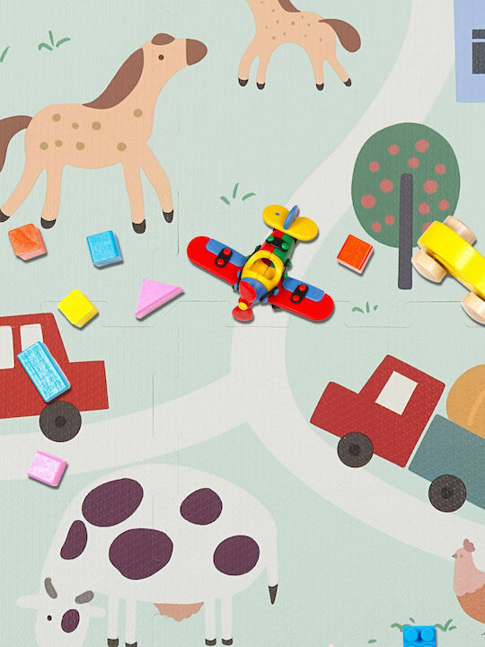 Relaxdays Interaktives Kinder-Bodenpuzzle 9 Teile