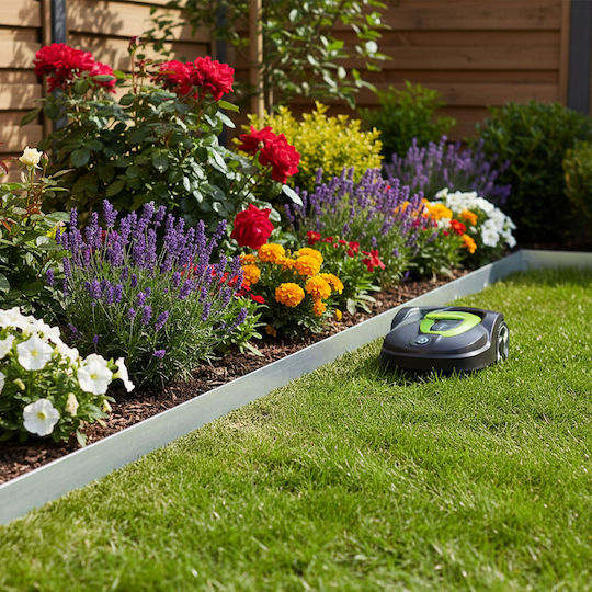 Relaxdays Garden Hedge in Gray Colour 1m x 10cm