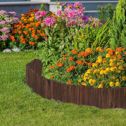 Relaxdays Gardă Viu De Grădină În Culoare Maro 1m x 30cm