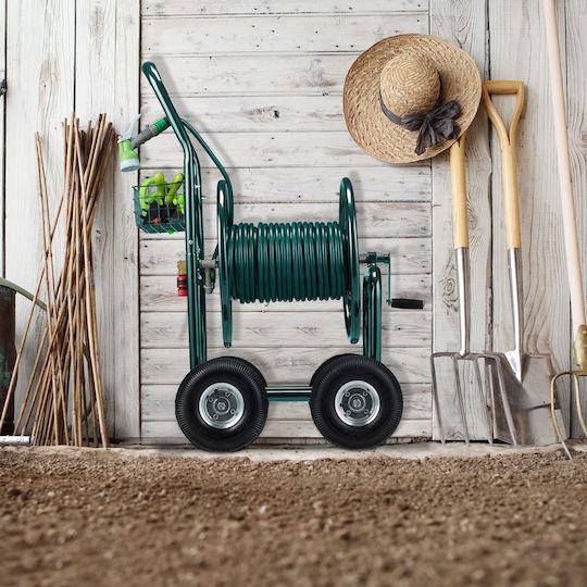 Relaxdays Wheeled Garden Hose Reel Without Hose