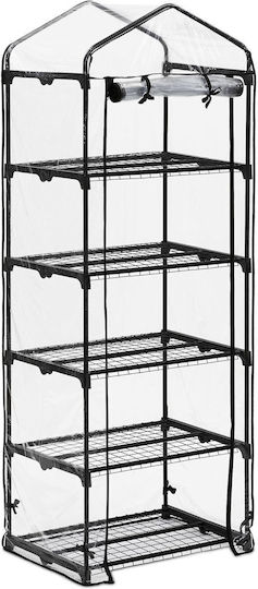 Relaxdays Greenhouse with Shelves 1.92x0.5x0.69m