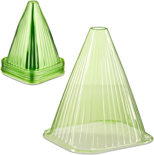 Relaxdays Set Conuri Plante Verzi 32 Verde 22x19x19 Cm Relaxdays Set Conuri Plante Verzi 32 Verde 22x19x19 Cm