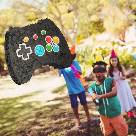 Relaxdays Set Controler Pinata Albastru Roșu Negru 41x10x51 Cm