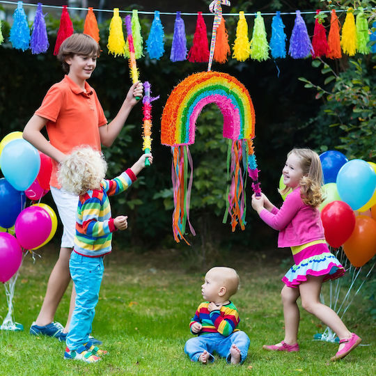 Pinata De Petrecere Colorată Relaxdays 35x53x9cm Multicoloră
