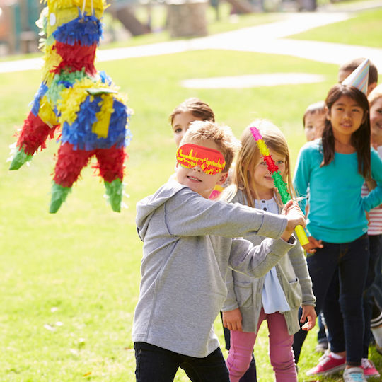 Relaxdays Pinata Set 2.5x50cm Mask Included Multiple Colors
