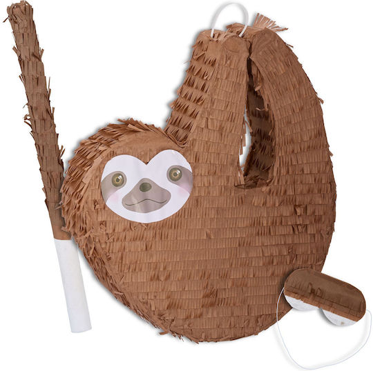 Party Pinata Set Relaxdays 3 Stück Braun Farb Maße 48x44x8cm