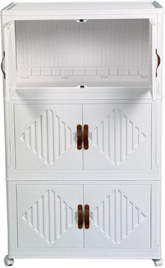 Vesta Büroaufbewahrungsschublade und -schrank Kunststoff mit Rädern Ecru 60x34x102cm