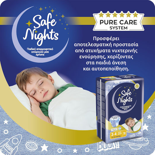 Safe Nights Diaper Pants Monthly Pack for 12-22kg 96pcs