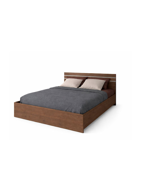 Κρεβάτι Ημίδιπλο Ξύλινο Riley Wenge120x200