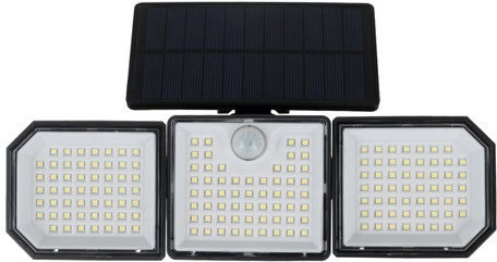 Lampa Solară de Perete 5W 500lm cu Senzor de Mișcare și Telecomandă IP65 26.5x12x12cm