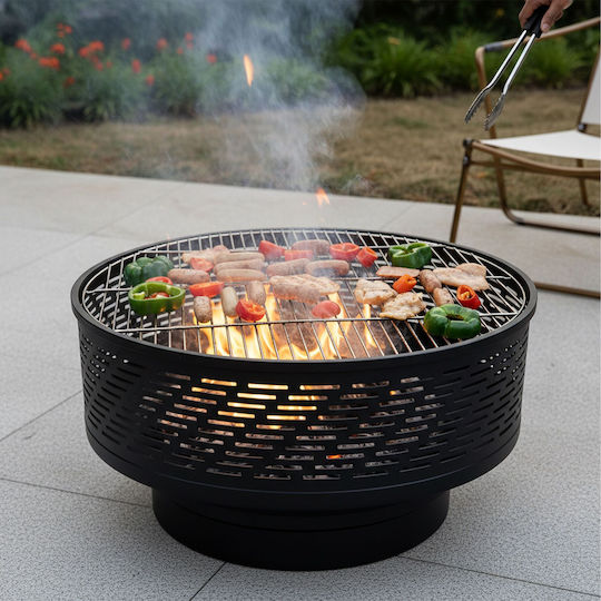Relaxdays Stainless Steel Charcoal Grill