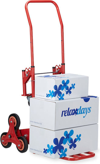Relaxdays Cărucior de Transport Pliabil pentru Sarcină de Până la 150 kg în Culoare Gri