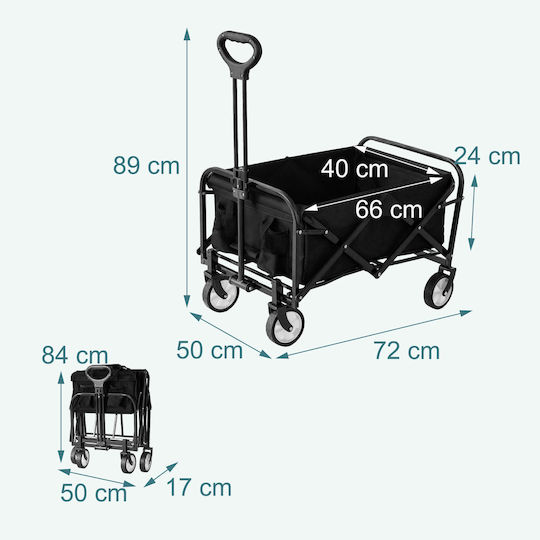 Relaxdays Sistem pentru Transport / Ridicare a Sarcinilor Pliabil pentru Sarcină de până la 100kg