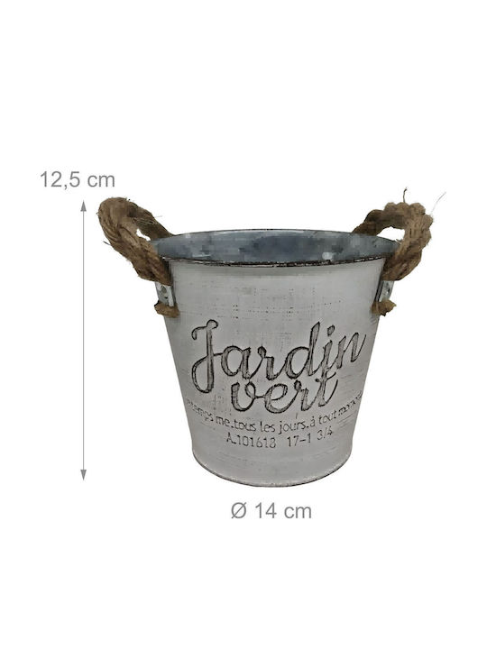 Relaxdays Vaze Pentru Plante Gri 12.5x14x14cm 3 Buc