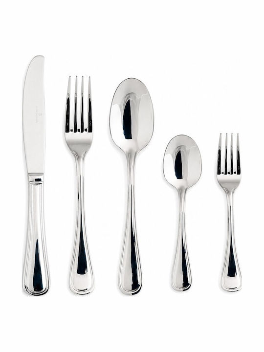 Galifas Cutlery Set Stainless Silver 72pcs with Suitcase