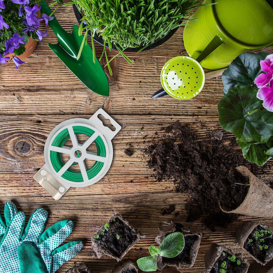 Relaxdays Set Sârmă Grădină 5 Role 50m Verde