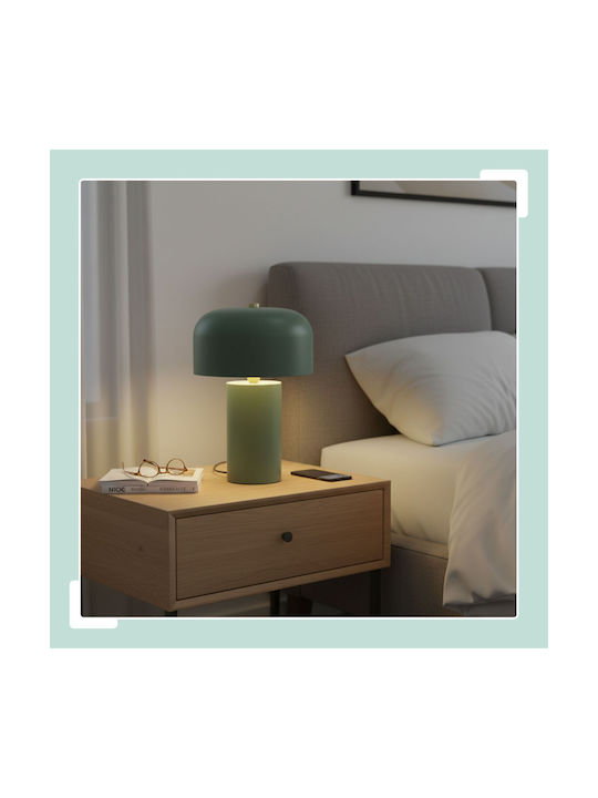 Relaxdays Lampă de Masă pentru Soclu E14 cu Abajur Auriu și Bază