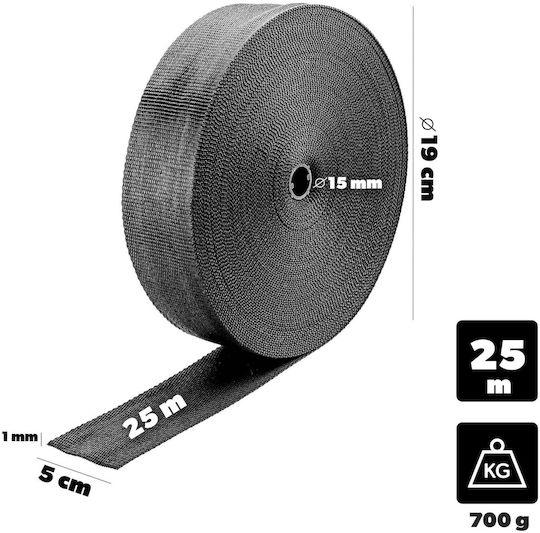 Kadax Pflanzenstützen & Bindematerial Strip 50 Mm x 25 M Schwarze