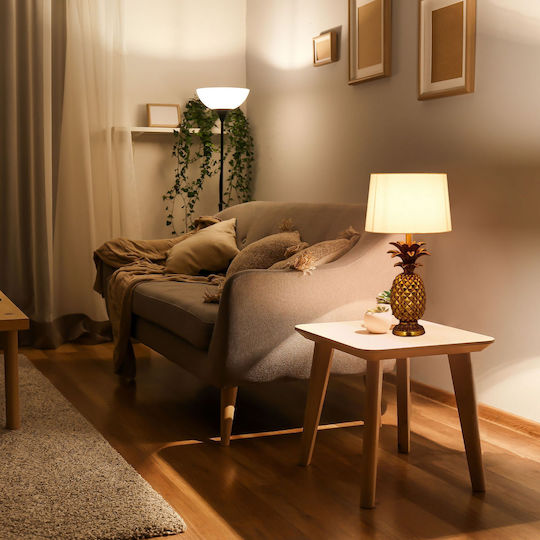 Relaxdays Lampi de Masă pentru Dulie E27 cu Abajur Alb și Bază