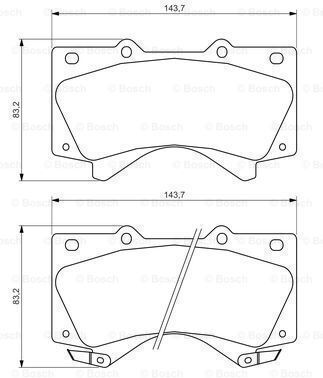 Bosch Brake Pad Set Disc Brake 0 986 494 449