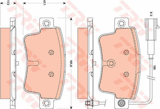 Trw Gdb1872 Brake Pad Set Disc Brake