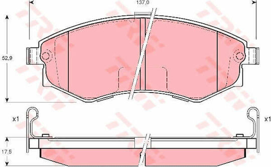 Trw Gdb3211 Brake Pad Set Disc Brake