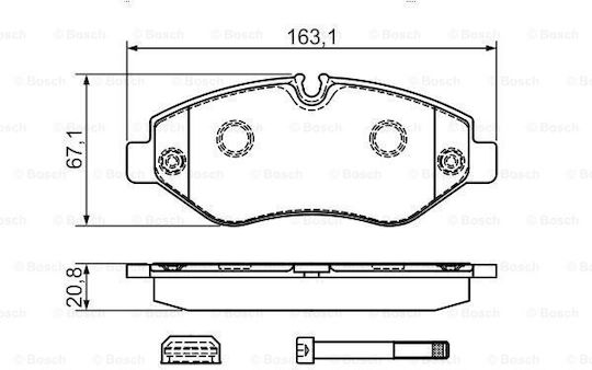 Bosch Brake Pad Set Disc Brake 0 986 494 728