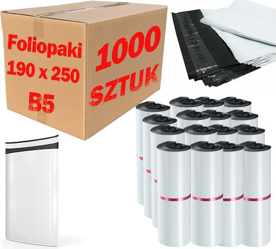 Weißer Kurierbeutel B5 190x250mm 1000 Stück