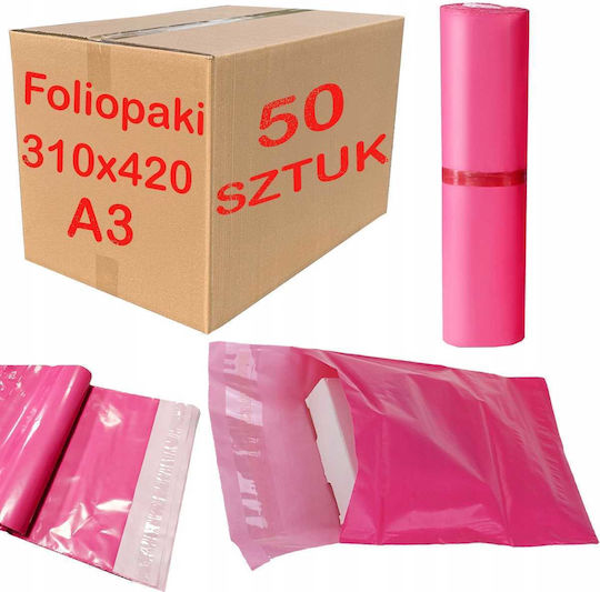 Pink Courier Bags A3 310x420mm 50 Pcs
