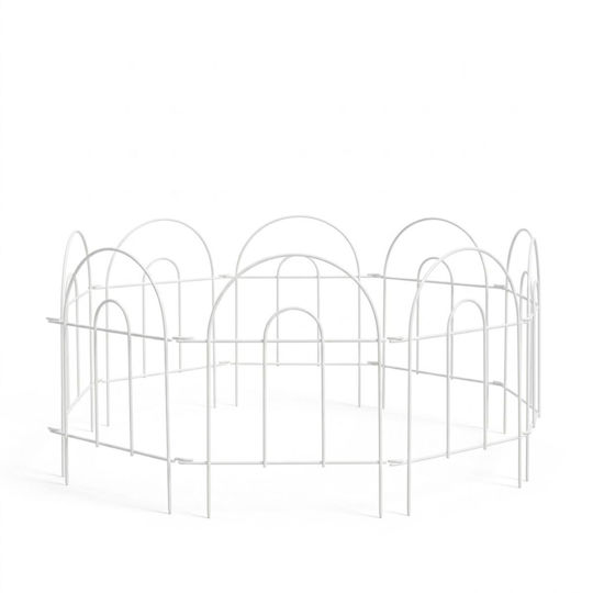 Relaxdays Material Pentru Garduri De Grădină Din Metal 30x6cm Negru