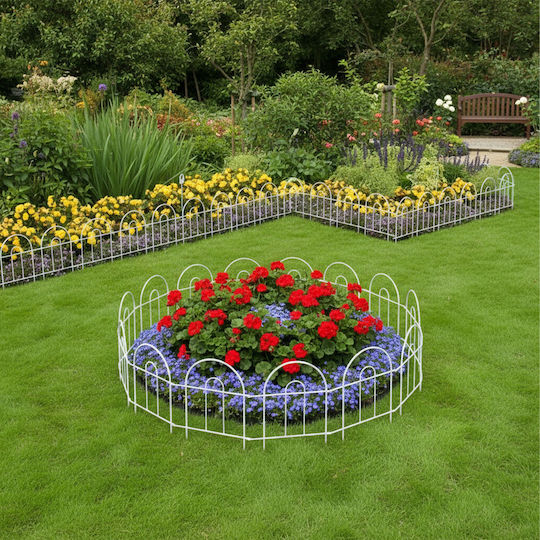 Relaxdays Material Pentru Garduri De Grădină Din Metal 30x6cm Negru