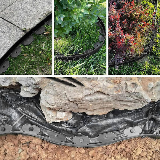 Material Pentru Garduri De Grădină 6cm 30 Bucăți Negre