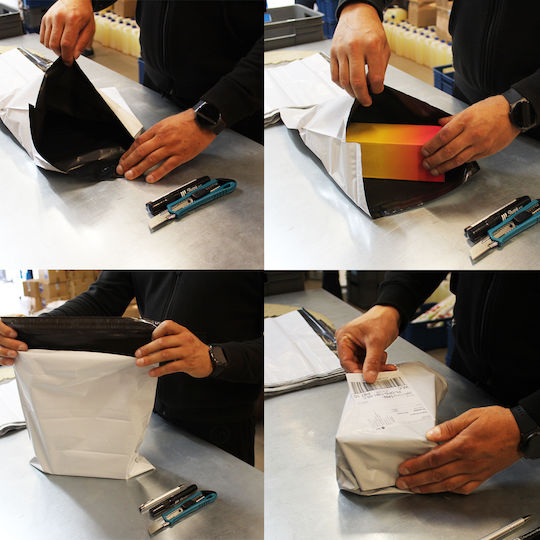 White Courier Folders B5 190x250mm 50 Pcs