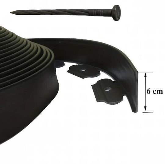 Material Pentru Garduri De Grădină 6cm 30 Bucăți Negre