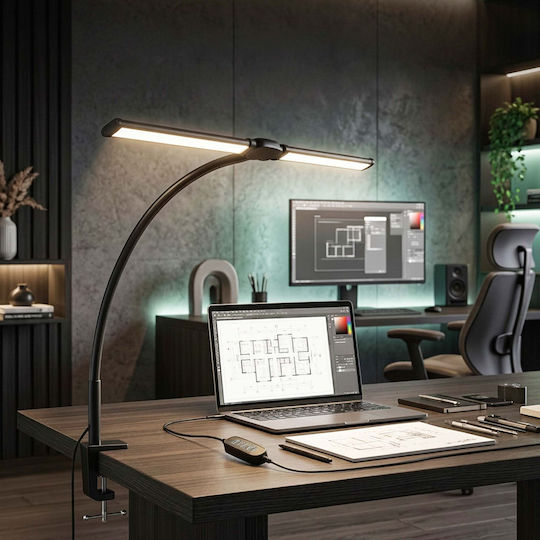 Relaxdays Lampă de Perete cu LED Integrat Negru 50x5.5x61cm