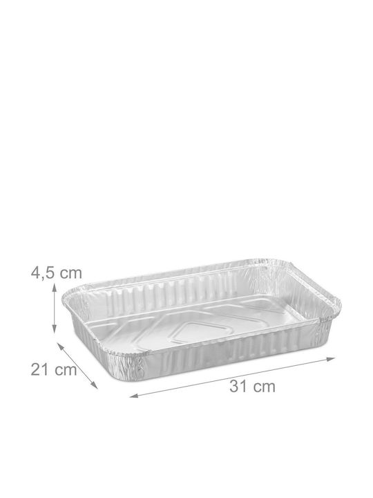 Relaxdays Set 25 Aluminum Baking Trays
