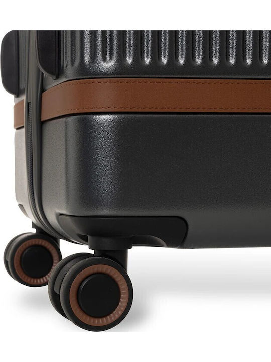 The Chesterfield Brand Large Hard Travel Suitcase Graphite with 4 Wheels Height 75cm