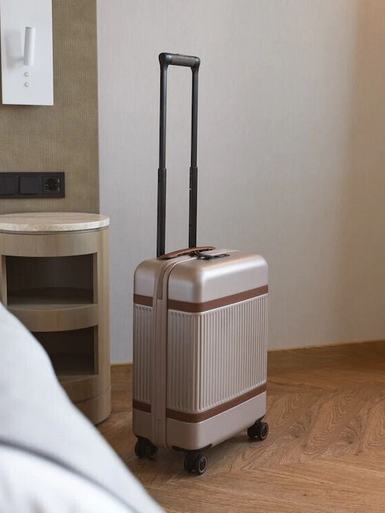 The Chesterfield Brand Cabin Hard Gray Suitcase with 4 Wheels Height 55cm