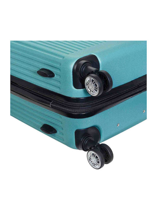 Seagull Hard Green Suitcases With 4 Wheels Set 2pcs