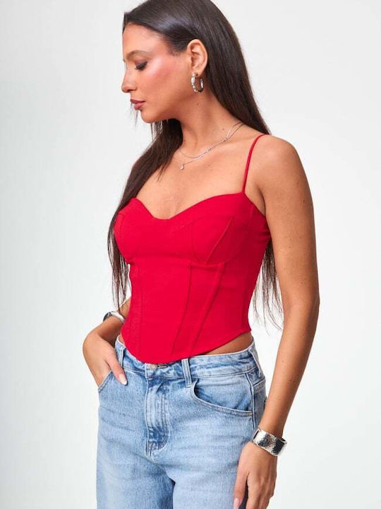 Γυναικείο Crop Top Κοκκινο