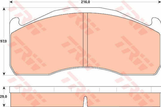 Set Brake Pads Disc Brake Trw Gdb5103