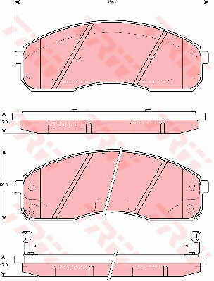 Trw Gdb3301 Brake Pad Set Disc Brake
