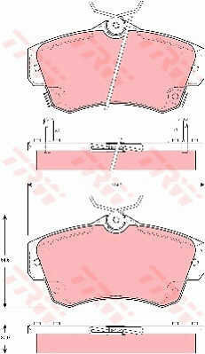 Set Brake Pads Disc Brake Trw Gdb4118