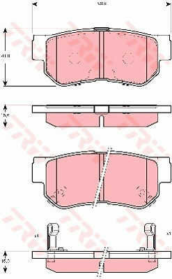 Trw Gdb3298 Disc Brake Pad Set