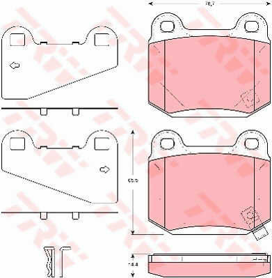 Trw Gdb3350 Disc Brake Pad Set