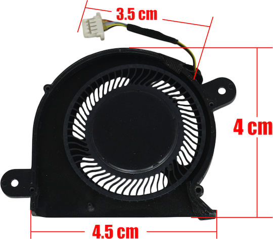 Ανεμιστηράκι Laptop Cpu Cooling Fan Dell Xps 13 9300 9310 Right Side Frk0v 0frk0v Dc28000oosl Eg50040s1-ci31-s9a 4pin Κωδ.81667