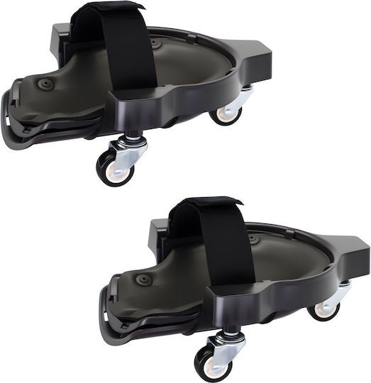Relaxdays Sicherheits-Knieschoner Innen Gel Schwarz 9x29,5x22 cm