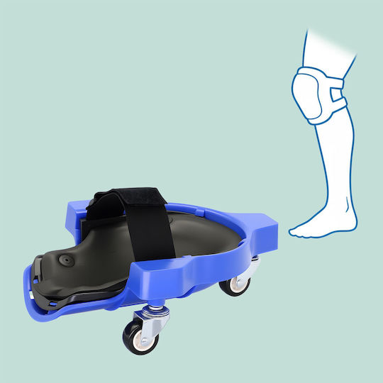 Relaxdays Knee Pads Wheels Blue Black 9x29.5x22 Cm