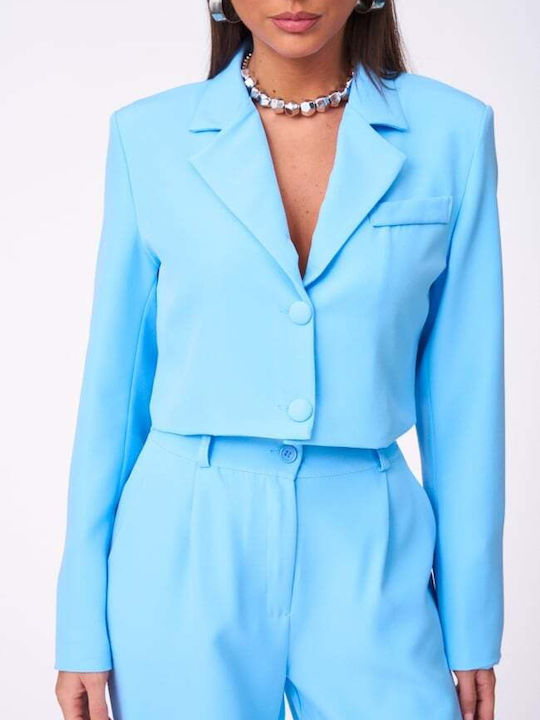 Women's Light Blue Set with Trousers